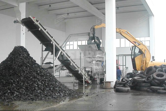 カザフスタンにおけるタイヤ破砕プロジェクト