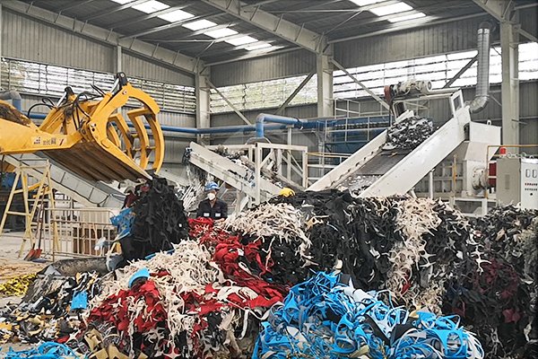 繊維廃棄物リサイクル工場